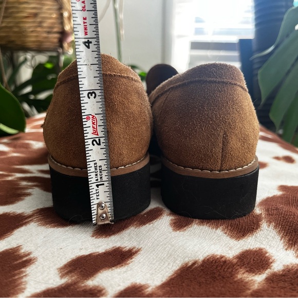 FRANCO SARTO Brown Suede Loafers with Fringe Detail - Picture 8 of 8